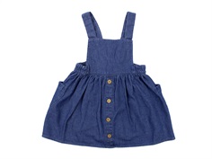 Lil Atelier kjole overall medium blue denim